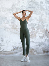 NORSE - YOGA JUMPSUIT - KHAKI - VECTOR SPORTSWEAR